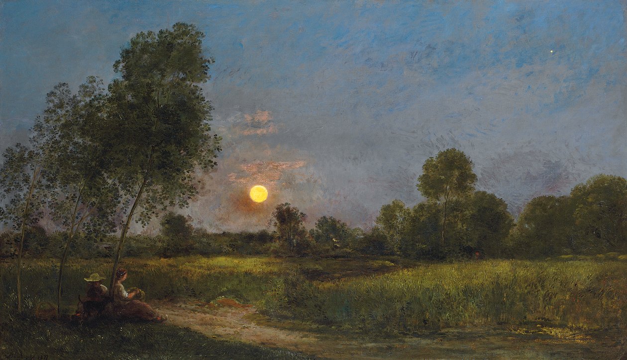 Moonrise, 1878 by Charles Francois Daubigny