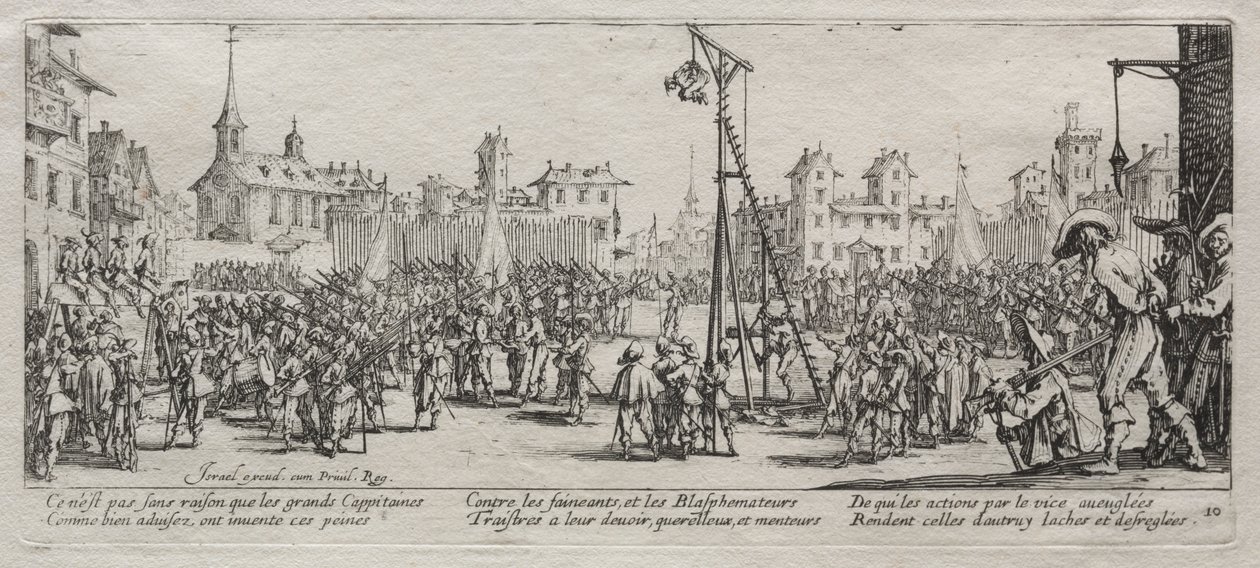 The Large Miseries of War: The Strappado by Jacques Callot