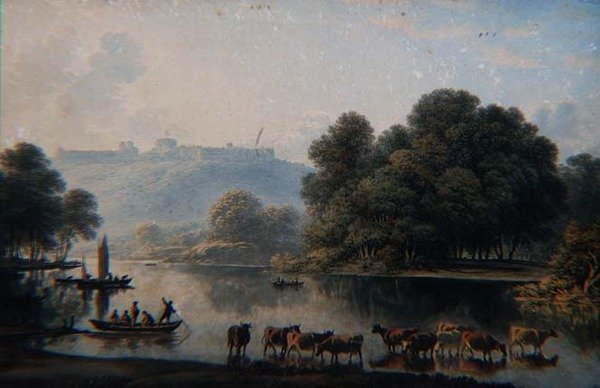 A View of Windsor Castle from the Thames by John Glover