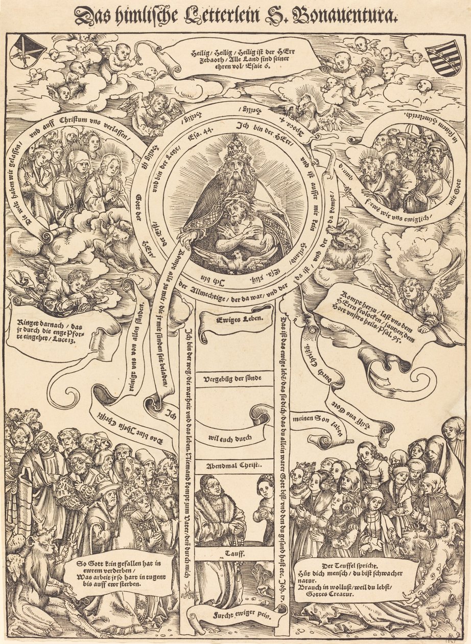 The Celestial Ladder of Saint Bonaventura by Lucas Cranach the Elder
