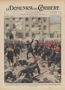 The serious events in Constantinople, assault on the barracks by Macedonian troops