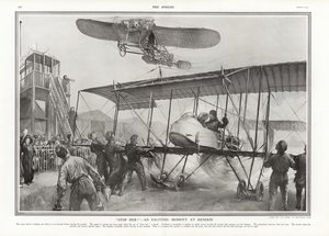 Near accident at Hendon Aerodrome, 1913