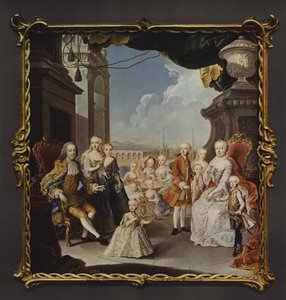 The Empress Maria Theresa and Her Family on the Terrace of the Schonbrunn Palace