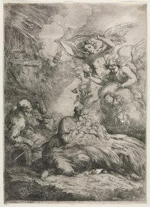 The Nativity by Bartolomeo Biscaino