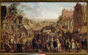 The Kermesse. Party in a Village. Painting by David Vinckboons (1576-1629)