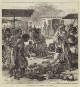 The Ashantee War, the Market-Place at Coomassie