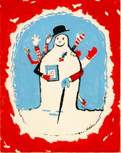 Snowman with many arms, 1970s