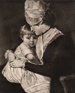 Mrs Carwardine and Child, c1775, 1912