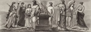 Occupations in Ancient Greece (Illustration for Bilder-Atlas)