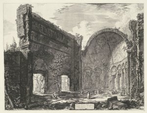 Library in the Villa Adriana at Tivoli
