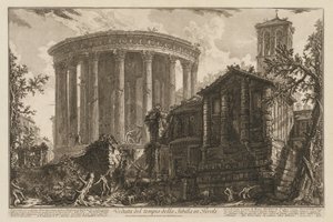 Views of Rome: Temple of the Sibyl at Tivoli
