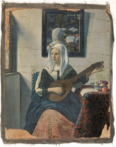 Woman Playing the Cister
