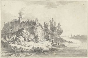 Dilapidated Farmhouse by a River