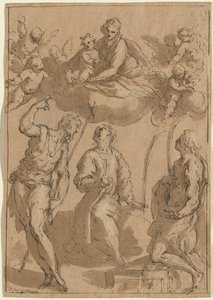 Madonna and Child in Glory with Saints John the Baptist, Stephen, and Lawrence