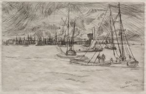 Amsterdam from the Tolhuis, 1863
