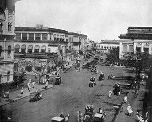 Street of Clive in Calcutta, India (photo by John Lawson Stoddard)