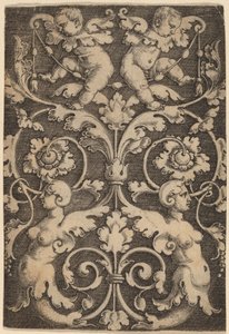 Upright Ornament with Two Sirens