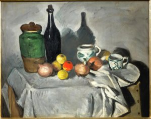 Still Life (Fruits and Dishes)