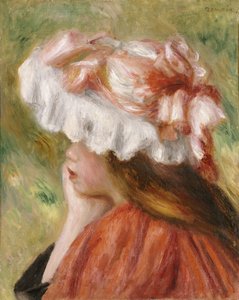 Head of a Young Girl in a Red Hat