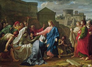 Jesus Resurrecting the Son of the Widow of Naim