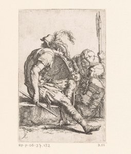 Four Soldiers (series title: Small Figures) (series title: Figurine)