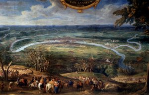 The Actions of Louis II of Bourbon, Prince of Conde (Grand Conde) (1621-1686), blockade of Paris in 1649 during the Fronde