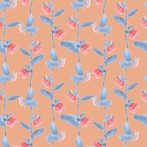 Dahlias Coordinate Pattern Colorway 2