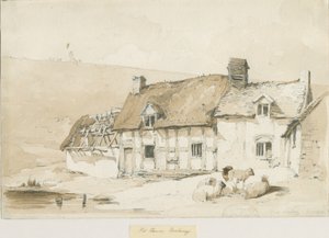 Norbury Village - Old Houses by Thomas Peploe Wood