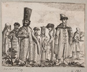 Men and Women in Russian Regional Costumes