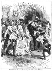 King Richard I Drawing His Sword Upon the Cardinal Legate of the Pope