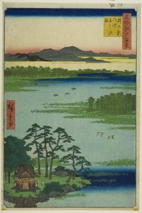 Benten Shrine and Inokashira Pond, from the series "One Hundred Famous Views of Edo"
