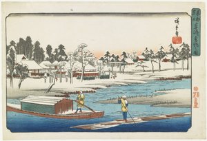 Clear Weather After Snow at Masaki, 1832-1839
