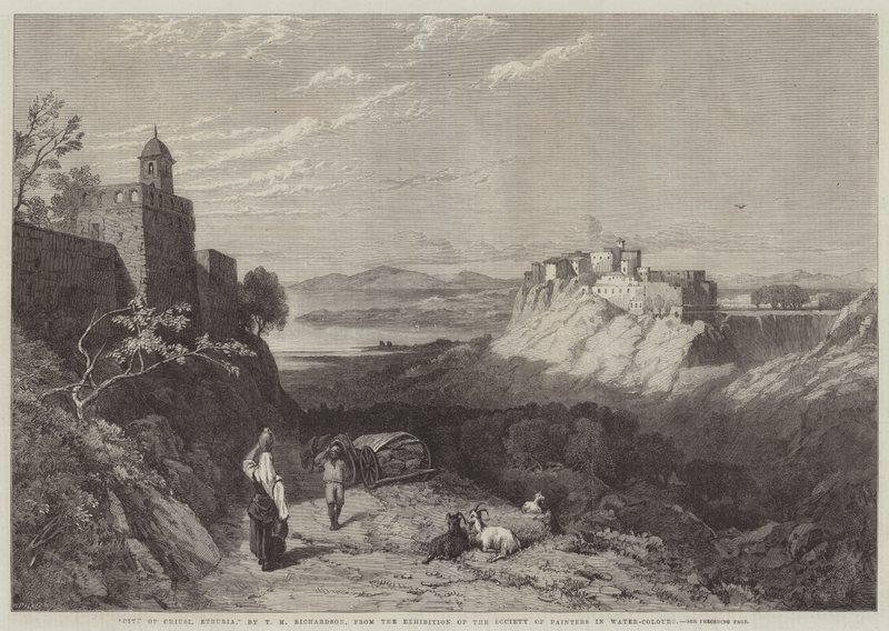 City of Chiusi, Etruria by Thomas Miles II Richardson